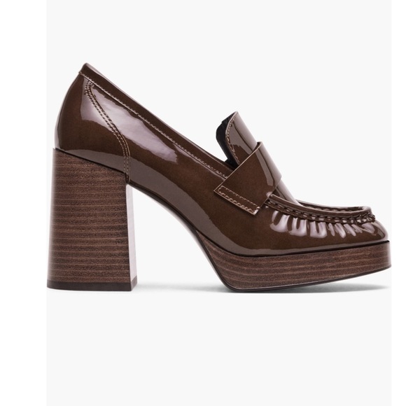 Steve Madden Women's Munday Y2K Platform Loafer Block Heels Leather Upper Sz 8.5 - Picture 3 of 11